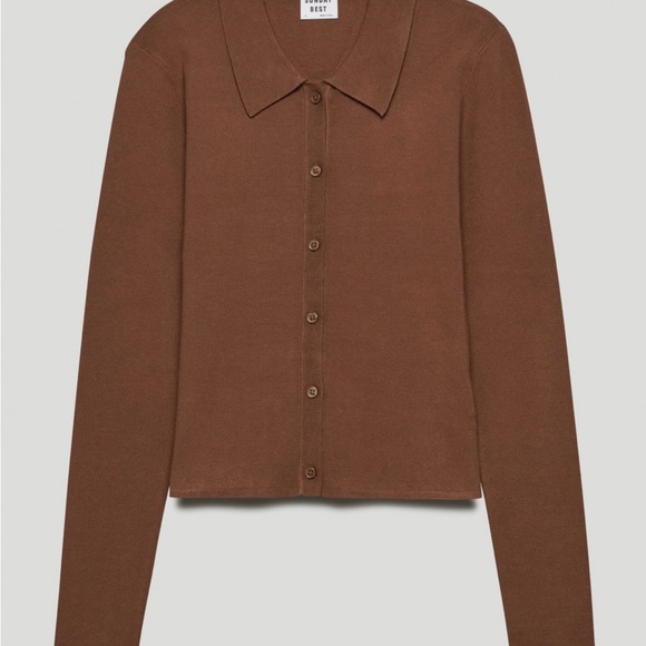 Sunday Best Tan Button-Down Shirt - Picture 2 of 4